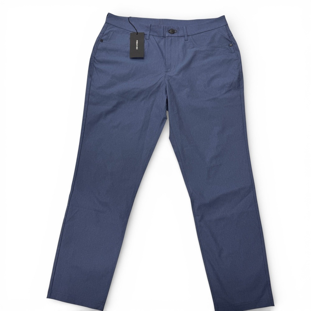 Public Rec Dealmaker Pants Jean Blue Mens‎ 33 x 30 Straight Fit 5 Pocket NWT